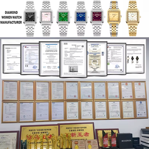 Relojes de Lujo Personalizados de Moda Vintage con Diamantes de Laboratorio, Esfera Cuadrada, Reloj de Cuarzo para Mujer, Resistente al Agua, Reloj para Mujer - Product Image 4