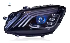 Faro Anteriore YLC per <span class=keywords><strong>Mercedes</strong></span> BENZ Classe S W222, Fari a LED 2014-2017 con Proiettore e DRL - Product Image 2