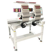 Machine à broder industrielle à double tête, 2 têtes, pour vêtements