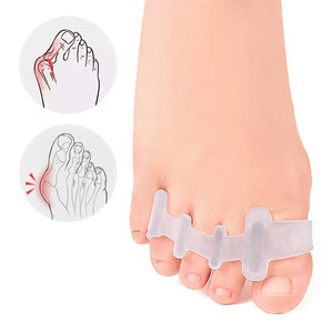 Clip de pied pour hommes et femmes Hallux Valgus Ajusteur Sebs Séparation des orteils Absorption des chocs et soulagement de la pression Séparateur d'orteils à quatre trous - Product Image 2