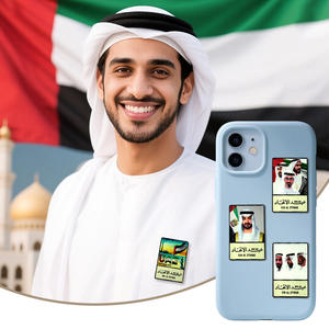 Insignias magnéticas de los Emiratos Árabes Unidos 2025 listas para retrato de líder con eslogan del Día Nacional Pin de solapa dorado en costumbre cultural de Oriente Medio - Product Image 5