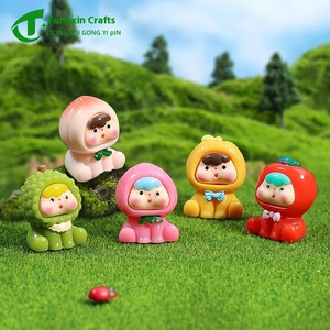 3D Fruit <span class=keywords><strong>Cub</strong></span> dibujos animados estéreo adornos lindos accesorios de joyería DIY para Navidad Micro paisaje resina pequeña comida - Product Image 4