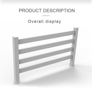 Fentech Factory Direct 4-rails paarden PVC-hekpaal, puur <span class=keywords><strong>vinyl</strong></span> plastic, wit PVC-hek voor paarden - Product Image 4