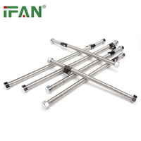 IFAN en promotion : Connecteur de robinet de lavabo, Tuyau flexible métallique, Tuyau ondulé en acier inoxydable, Soufflet en acier inoxydable