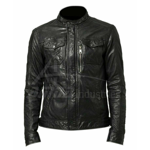 Venta caliente del producto mejor chaqueta de invierno por encargo de los hombres chaqueta de cuero para la venta - Product Image 1