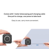 NOUVEAU Chargeur portable sans fil 4 en 1 Station de bureau Support de chargement magnétique pliable sans fil avec câble d'extension