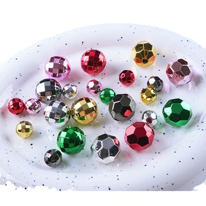 Cuentas redondas sueltas de acrílico UV de 10/16mm <span class=keywords><strong>para</strong></span> hacer joyas, <span class=keywords><strong>pulseras</strong></span> de bolígrafo, venta al por mayor, cuentas de plástico con cuerno de tierra de Navidad - Product Image 5