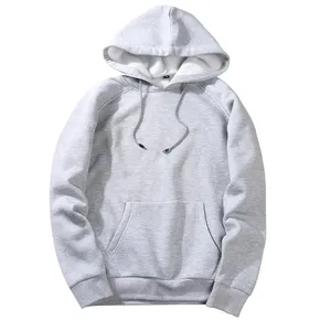 Benutzer definierte hochwertige Baumwolle Blank Overs ized Grey Herren Hoodies Schwere Fleece Stickerei Logo Hoodies