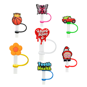 <span class=keywords><strong>Taylor</strong></span> artista cantante Karol G <span class=keywords><strong>Harry</strong></span> personalizado silicona paja Topper cubierta conjunto lindo accesorio de PVC con muestra gratis al por mayor Tumbers - Product Image 2