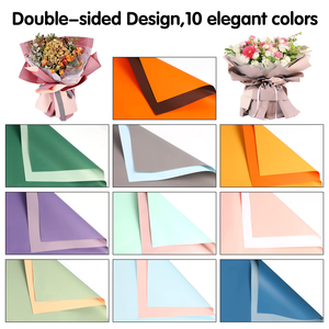 Luxury Ouya <b>Double</b>-Sided Korean Floral Wrapping Paper Roll Waterproof Craft Paper for Flowers Packaging and <b>Photo</b> <b>Frame</b> Use - Product Image 2