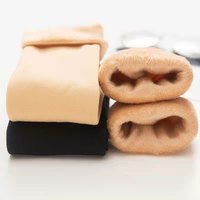Chaussettes de type tongs pour l'automne et l'hiver, simples, couleur unie, double doigt, avec doublure en velours, épaisses, pour femmes, chaussettes en tube, vente en gros