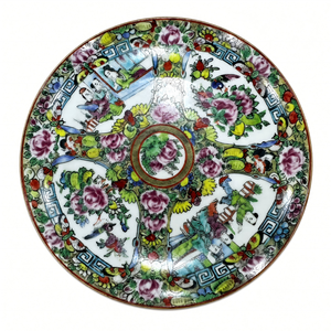 Assiette murale décorative en <span class=keywords><strong>porcelaine</strong></span> peinte à <span class=keywords><strong>la</strong></span> main, style famille rose <span class=keywords><strong>de</strong></span> Canton, motif floral, pour <span class=keywords><strong>la</strong></span> maison et l'hôtel - Product Image 1