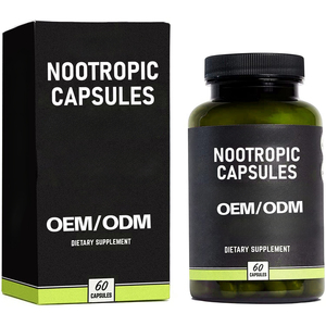 Suplemento cerebral Alpha GPC, L Theanine & Bacopa Monnieri Focus Concentration Mejora la <span class=keywords><strong>memoria</strong></span> Nootropics Cápsulas nootrópicas <span class=keywords><strong>para</strong></span> el cerebro - Product Image 1