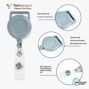 Portacredenciales Retráctil Yachuangxin con Clip, Soporte de Una Sola Cara, Negro con Porta Documentos Transparente, Estándar Global de Reciclaje - Product Image 3