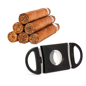 Cortador de Cigarros Portátil Mini de Metal Negro Hecho a Mano con Doble Cuchilla de Plástico ABS - Product Image 2