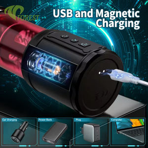 TT FOREST Masturbatore Automatico Maschile in TPE, Giocattolo Sessuale con Spinta, Rotazione, Vibrazione e Modalità Burst One-Click, Pompa per il Pene - Product Image 6