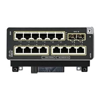 Module d'extension SFP en cuivre Cisco Switch Catalyst IEM-3500-14T2S = 14 ports GE RJ45, 2 ports 1G/100M SFP, extensible à 27 ports au total, alimentation 16W