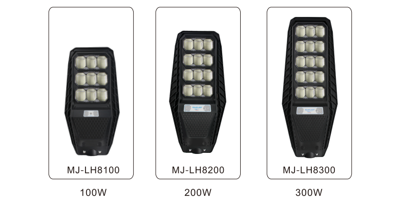 IP65 Aluminum LED Solar Street Light Integrated Radar Sensor Outdoor Projector Lamp