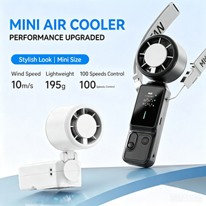3000mAh Rechargeable Handheld Led Display 100 High Speed Portable Lightweight Turbo Pocket <b>Fan</b> with Semiconductor Cooling - Product Image 1