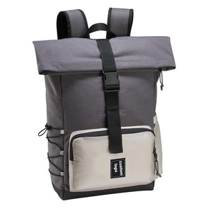 リサイクルナイロン製シティリュックサック、カスタムロゴ入り、防水ロールトップ、ノートパソコンバッグ、メンズスポーツ、旅行、学校、仕事用デイパック - Product Image 1