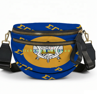 Sac bandoulière Sigma Gamma Rho Sorority, design élégant avec lettres grecques, sac banane unisexe, sac bandoulière de voyage en plein air