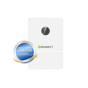 อินเวอร์เตอร์สามเฟส Growatt รุ่น WIT 4-15K-HU ขนาด 8kw 10kw 12kw 15kw ระบบพลังงานแสงอาทิตย์แบบไฮบริด Growatt รุ่น WIT 8kw และ WIT 15K-HU Hybrid I - Product Image 1