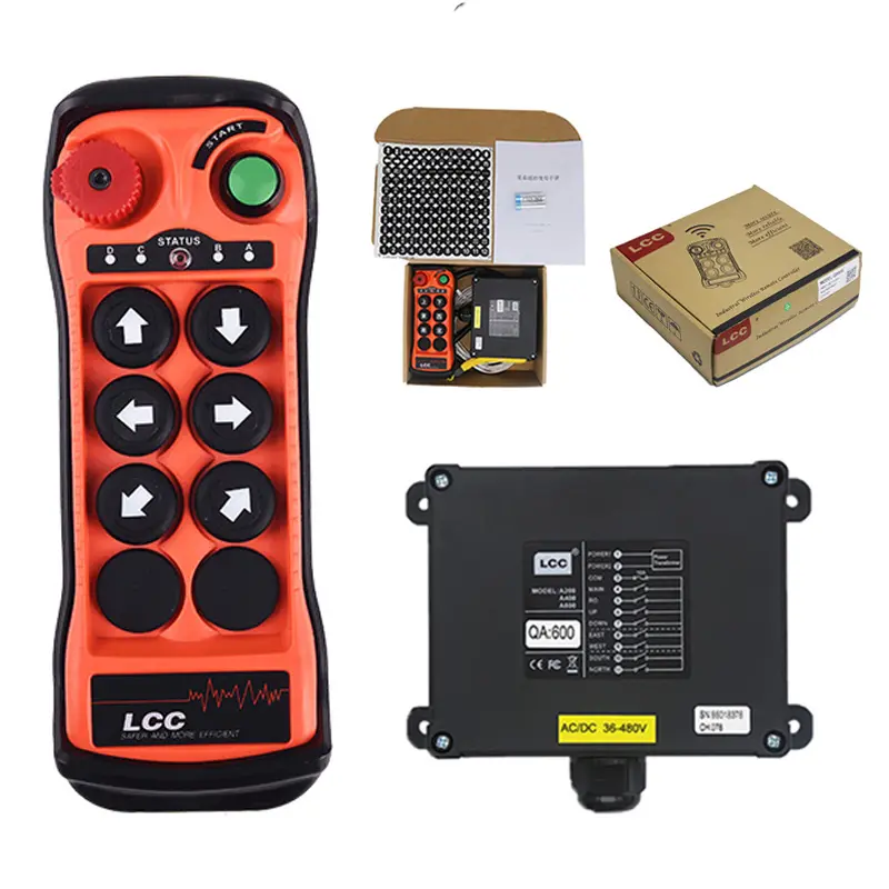 Trasmettitore e ricevitore telecomandati per gru radio wireless con verricello LCC QA600