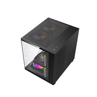 Mid Tower Gaming PC Case Panel frontal curvo Vista completa Gaming Computer Cases Support 240mm Liquid Cooler M-ATX PC Case Computer