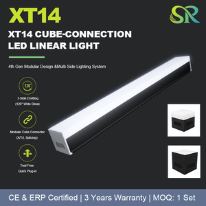 Luminaire linéaire LED moderne connectable SR <span class=keywords><strong>G4</strong></span>, lampe suspendue modulaire en aluminium pour centre commercial, connecteur <span class=keywords><strong>cube</strong></span>, formes géométriques créatives - Product Image 3