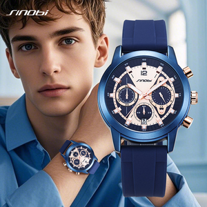 Men's <b>Watch</b> High End Multifunctional Waterproof Silicone Strap Quartz <b>Watch</b> - Product Image 1