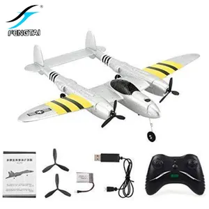 FX816 Remote Control Airplane 2.4GHz 2CH Outdoor Flying Model Airplane Foam Glider Classic P38 Fighter Toy