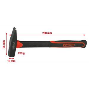 KS เครื่องมือ-142.1401 fitters ค้อน, fiberglas Handle-EAN 4042146272886ค้อนและสิ่วด้ามจับไฟเบอร์/กราไฟท์ - Product Image 2
