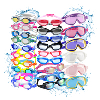 Vente en gros de toutes sortes de lunettes de natation en silicone, imperméables, pour enfants et adultes, protection des yeux anti-buée