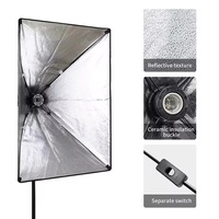 Support professionnel pour éclairage LED de remplissage pour diffusion en direct, alimenté par prise, 50*70cm, 2m, haute définition