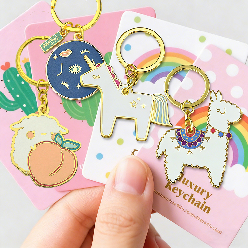 hard enamel keychain