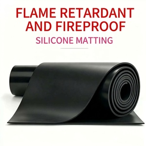 V0 Flame Retardant Food Grade <b>Silicone</b> Roll 2mm with Cutting Service for Electrical Insulation Automotive Machinery Gasket Sheet - Product Image 1