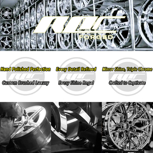 Jantes Roc Custom Chrome XT7 5x100 5x114.3 Forgées JDM 18 pouces pour <span class=keywords><strong>Nissan</strong></span> Silvia S14 Subaru WRX STI Toyota Mark II - Product Image 5