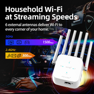 PIX-LINK <span class=keywords><strong>Prix</strong></span> Usine Abordable Répéteur <span class=keywords><strong>WiFi</strong></span> 6 Double Bande AX1800 <span class=keywords><strong>Amplificateur</strong></span> de Signal Sans Fil Facile à Configurer pour la Maison - Product Image 4