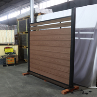 SONSILL WPC Bois Plastique Composite Clôture de Sécurité Poteau de Clôture et Quincaillerie pour Fermes