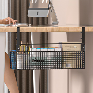 Office Desk <b>Storage</b> Rack Hanging <b>Basket</b> <b>Rectangle</b> Hook Type Organizer For Books And Office Supplies - Product Image 4
