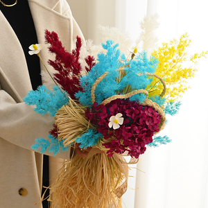 Di lusso di lusso in stile nordico matrimonio e decorazione per la casa di fiori eterni pinglai pino vero ramoscello piante conservate essiccate - Product Image 2