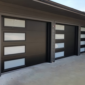 Porte de garage pliante en verre trempé segmenté de qualité supérieure personnalisée avec télécommande Porte de garage sectionnelle à vendre - Product Image 3