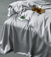 Parure de lit de luxe en pure soie de mûrier chinoise 100 %, ensemble housse de couette en soie, ensemble de literie en soie