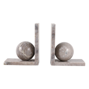 Fermalibri in Marmo con Design a Sfera Scultorea, Eleganti Accessori per Scrivania, Ufficio, Casa e Biblioteca - Product Image 1