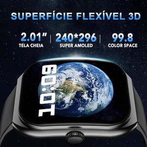 PEJE ZW01 Max 2.01 Inci Layar Sentuh Penuh Persegi Jam Tangan Pintar Pria Tahan Guncangan Kompatibel IOS Android Baterai 7-10 Hari untuk - Product Image 2