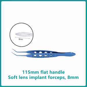 Pinzas para Implante de Lentes Intraoculares |   Instrumentos para Cirugía de Cataratas |   Instrumentos Quirúrgicos Oftálmicos |   Pinzas Plegables para Lentes - Product Image 6