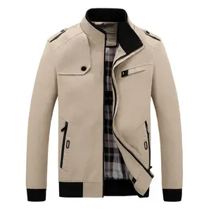 High Quality Fashion Coat Autumn Winter Mens Turtleneck Outerwear Solid Color Tracksuit Zipper Jacket