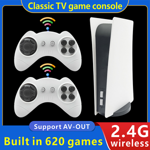 <span class=keywords><strong>Console</strong></span> de jeu TV sans fil <span class=keywords><strong>GS5</strong></span> Classic 2,4 GHz avec 620 jeux intégrés, design rétro portable, prise en charge du multijoueur - Product Image 6