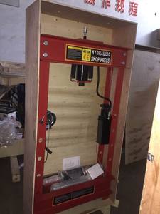 Pressa Idraulica da Officina da 50 Tonnellate con Manometro e Doppia Pompa per Riparazione Auto - Product Image 6