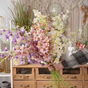 Flores Artificiales de Fresia Dream Weaver, Blancas, Rosas y Moradas, Rama Individual, Decoración de Interiores, Manualidades, CL06002 - Product Image 1